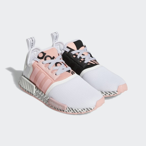 adidas Shoes - Rare Adidas NMD R1 White/Pink/Black - Sz 7.5 NWT